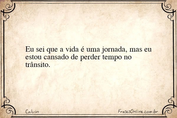 Frase de Calvin