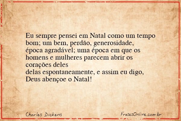 Frase de Charles Dickens