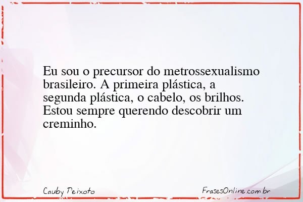 Frase de Cauby Peixoto