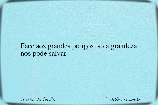Frase de Charles de Gaulle