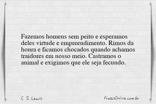 Frase de C. S. Lewis