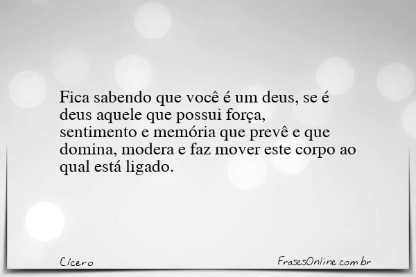 Frase de Cícero