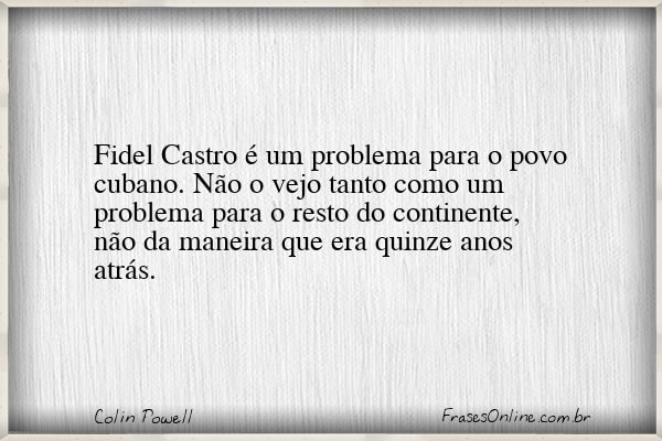 Frase de Colin Powell