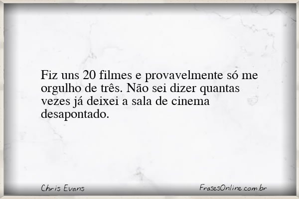 Frase de Chris Evans