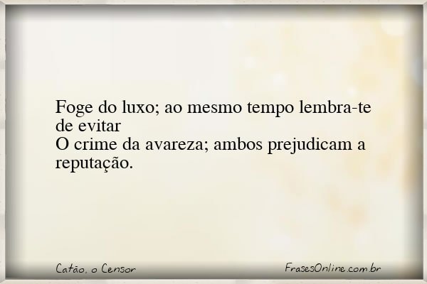 Frase de Catão, o Censor