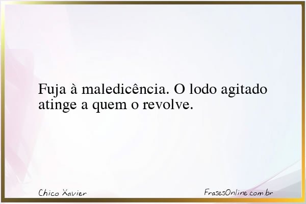 Frase de Chico Xavier