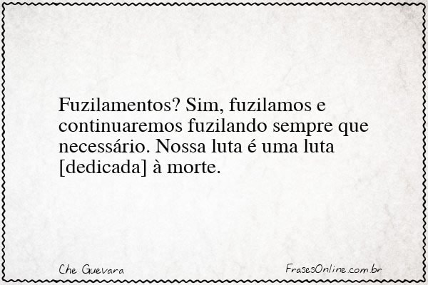 Frase de Che Guevara
