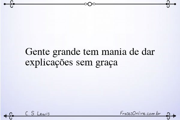 Frase de C. S. Lewis