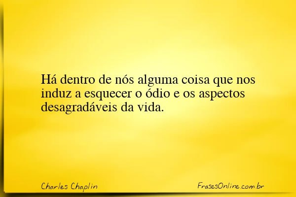 Frase de Charles Chaplin