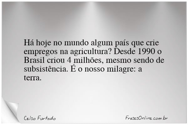 Frase de Celso Furtado