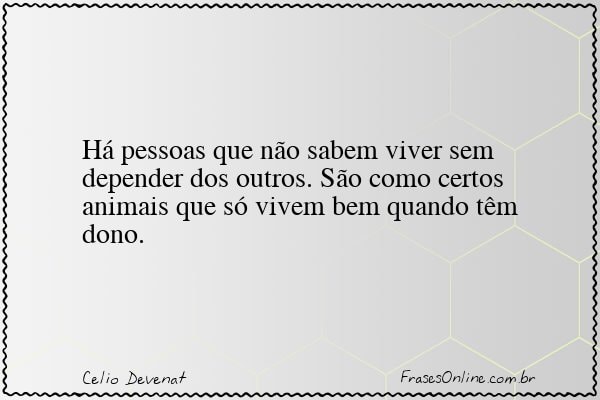 Frase de Celio Devenat