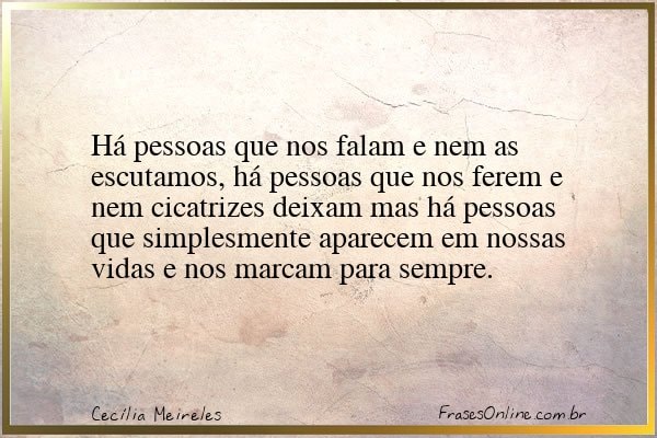 Frase de Cecília Meireles