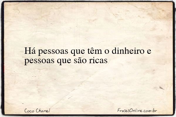 Frase de Coco Chanel