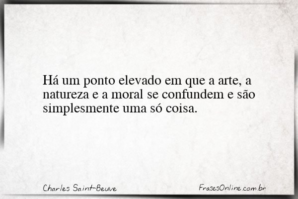 Frase de Charles Saint-Beuve