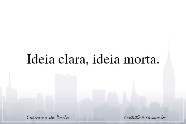 Frase de Casimiro de Brito
