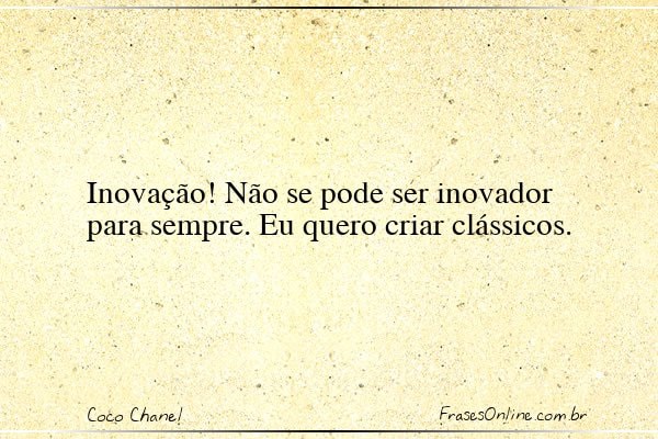 Frase de Coco Chanel