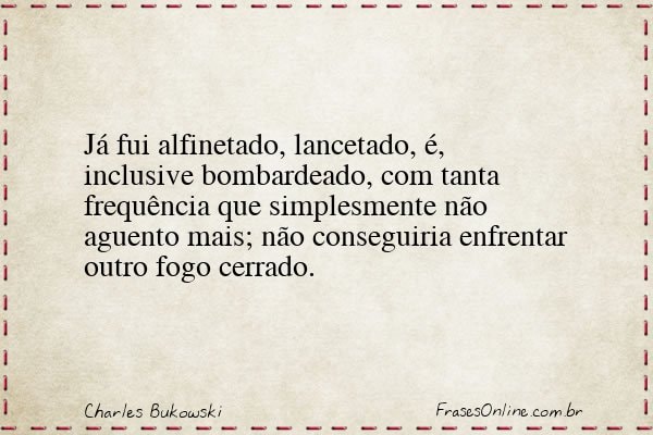 Frase de Charles Bukowski