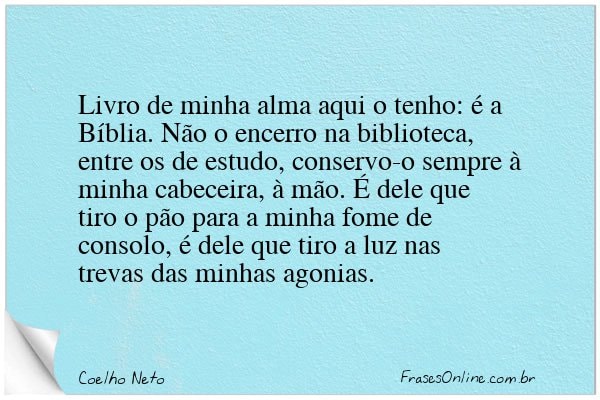 Frase de Coelho Neto