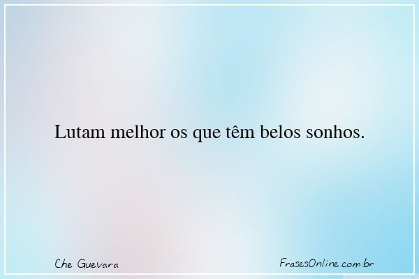 Frase de Che Guevara