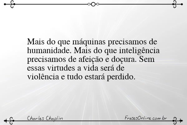 Frase de Charles Chaplin