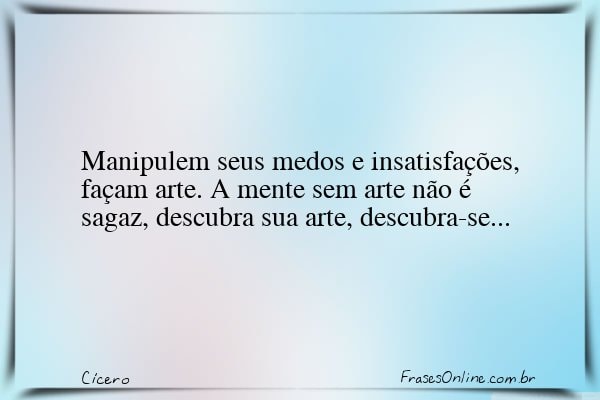 Frase de Cícero