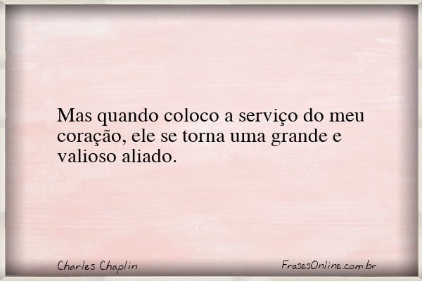 Frase de Charles Chaplin