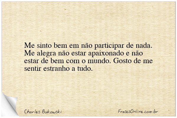 Frase de Charles Bukowski