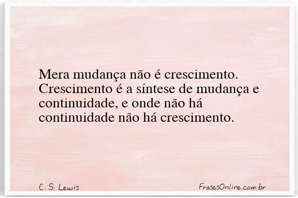 Frase de C. S. Lewis