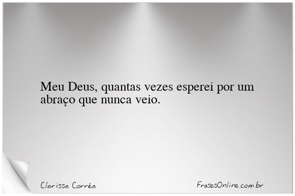Frase de Clarissa Corrêa