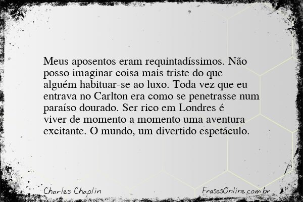Frase de Charles Chaplin