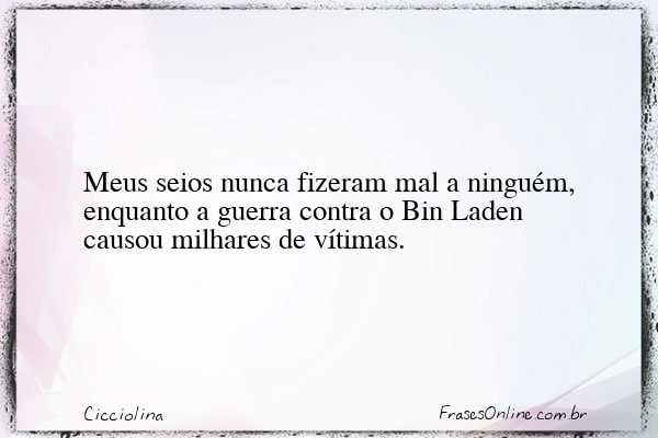Frase de Cicciolina