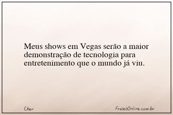 Frase de Cher