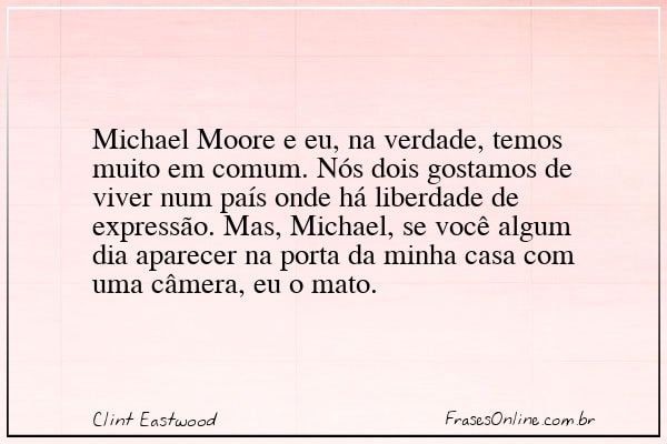 Frase de Clint Eastwood