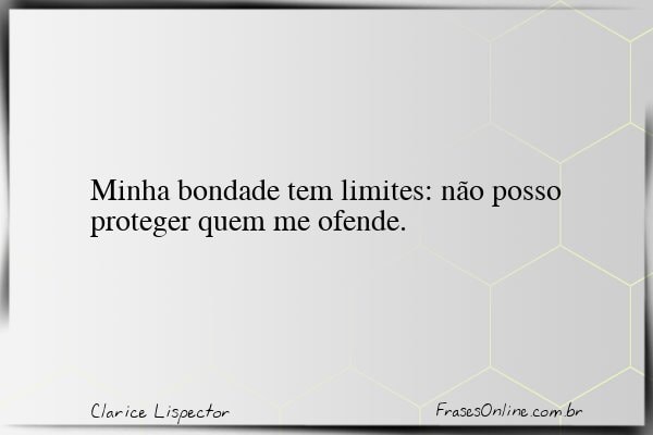 Frase de Clarice Lispector