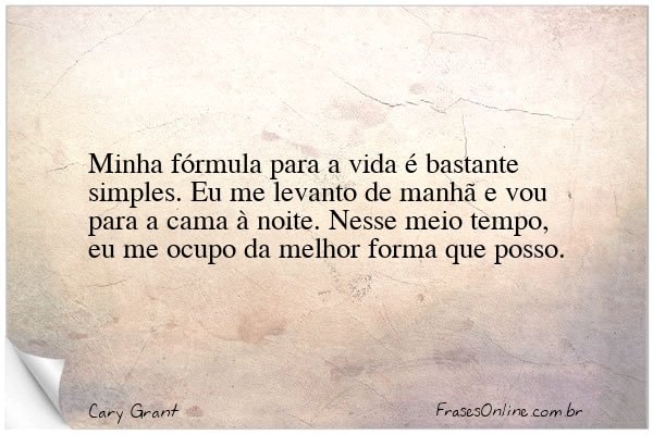Frase de Cary Grant