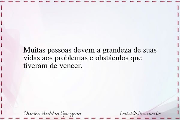 Frase de Charles Haddon Spurgeon