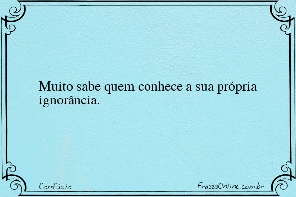 Frase de Confúcio