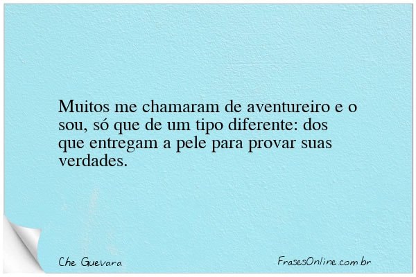 Frase de Che Guevara