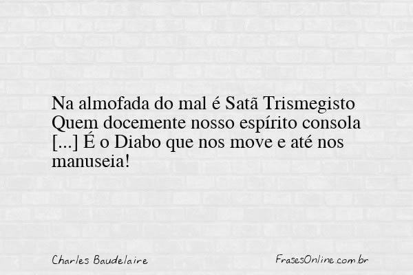 Frase de Charles Baudelaire