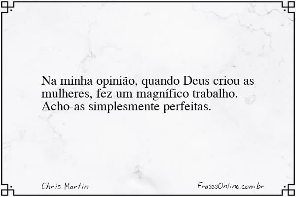 Frase de Chris Martin
