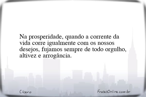 Frase de Cícero