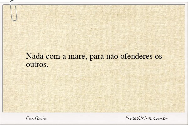 Frase de Confúcio