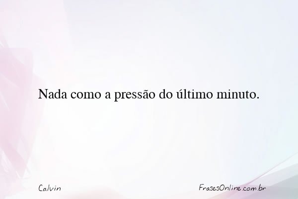 Frase de Calvin