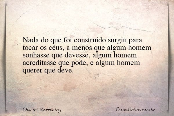 Frase de Charles Kettering