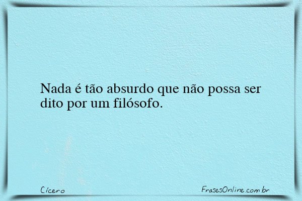 Frase de Cícero