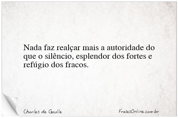 Frase de Charles de Gaulle