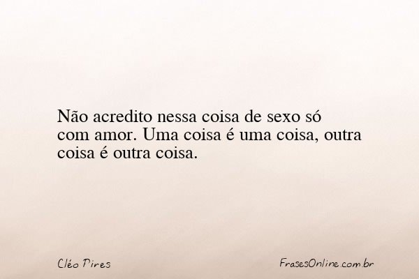 Frase de Cléo Pires