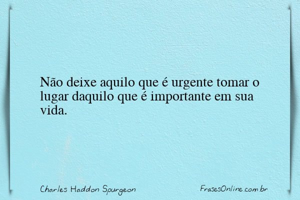 Frase de Charles Haddon Spurgeon