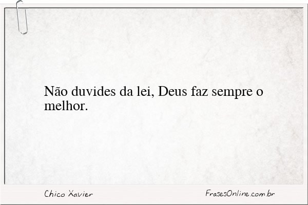 Frase de Chico Xavier