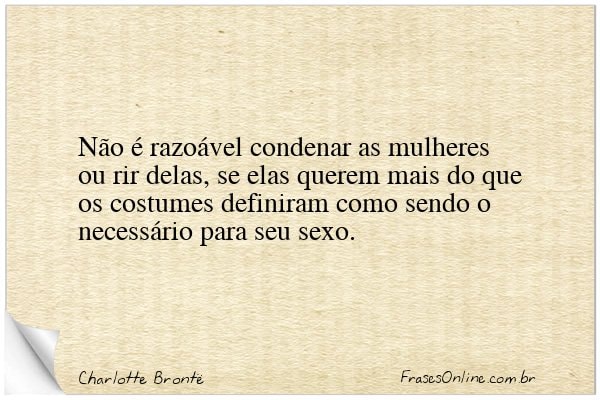 Frase de Charlotte Brontë